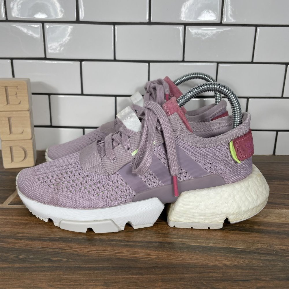 adidas POD-S3.1 Shoes Womens Size 5.5 Soft Vision Purple Knit Boost Sneakers
